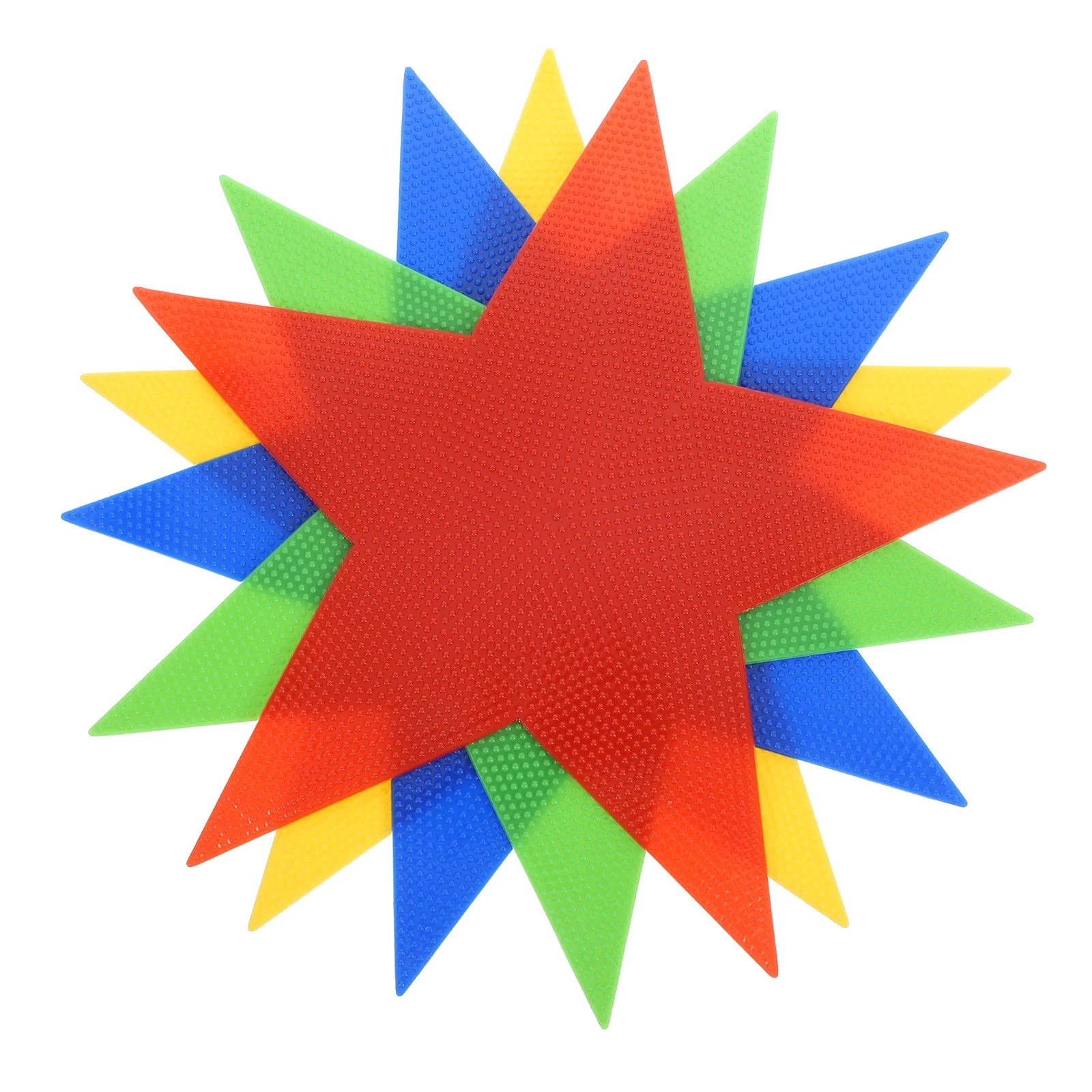

4 Pcs Star Arrow Mark Decorative Markers Basketball Floor Sports Dot Aids Pvc Flat for Training Carpet