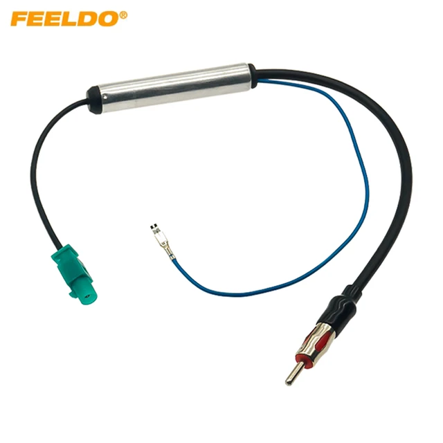 Car Truck Radio Auto Antenna Dual Adapter Cable with Amplifier FM AM Stereo  Audio GPS for Audi for Volkswagen for VW