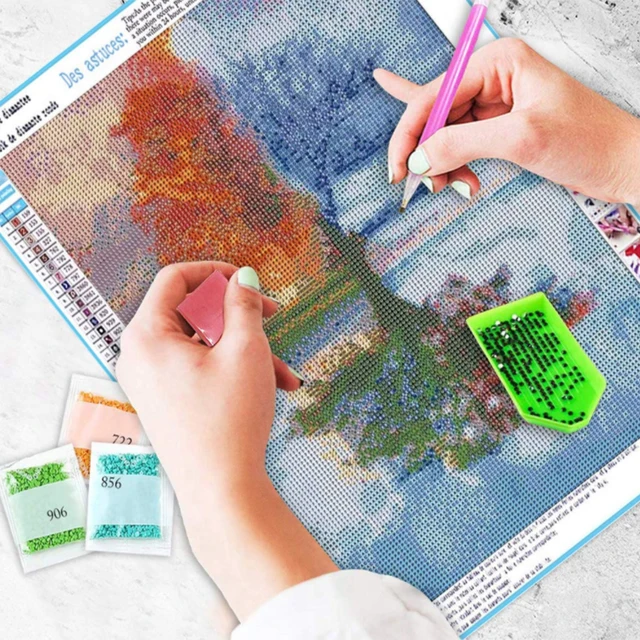 Bricolage diamant peinture diamant rond ciel étoilé Van Gogh motif plein diamant mosaïque décoration de la maison peinture point de croix Kit 6