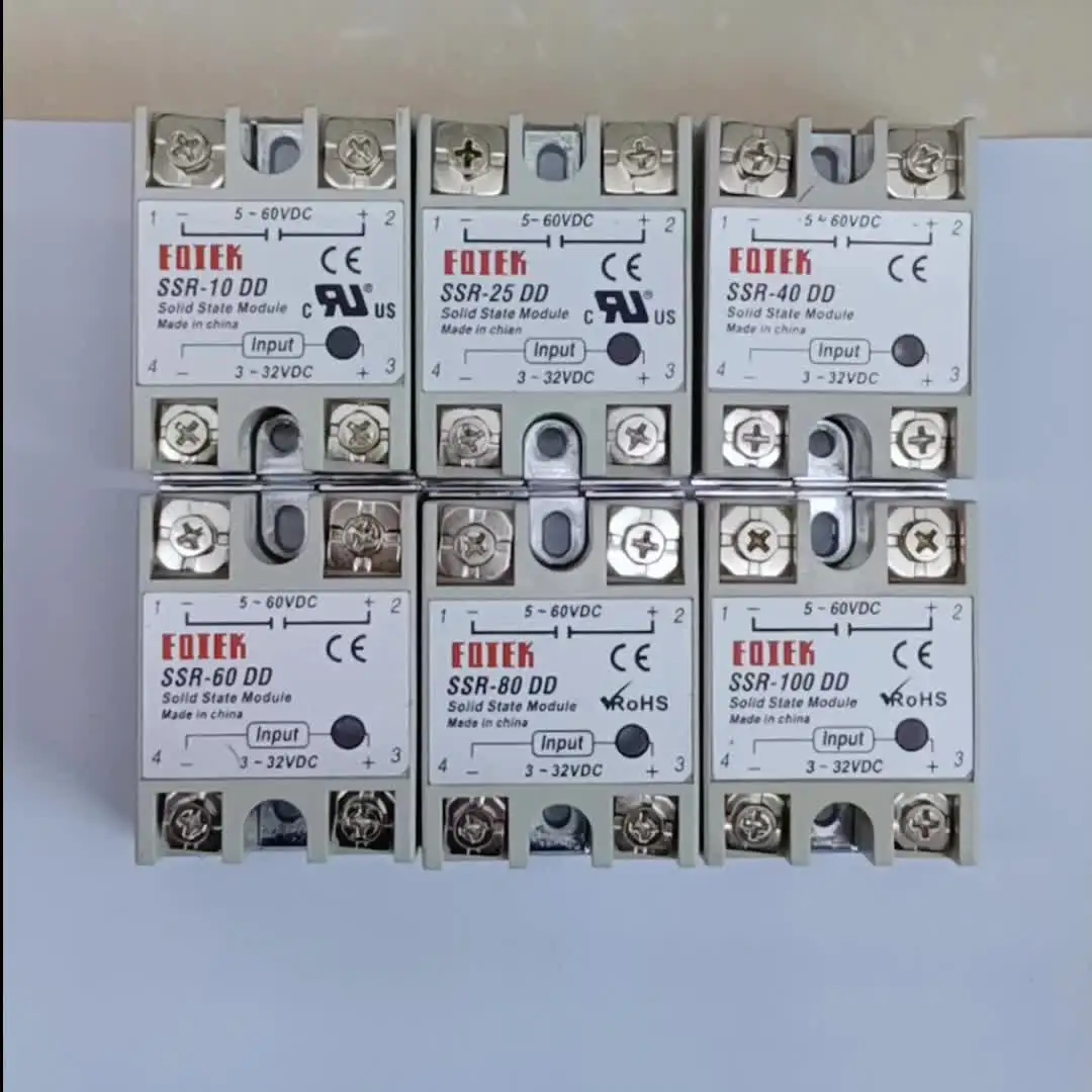 1 Pz Relè A Stato Solido SSR-25DD 25A 3-32 V DC Ingresso A 24-220 V DC SSR 25DD SSR-25 DD