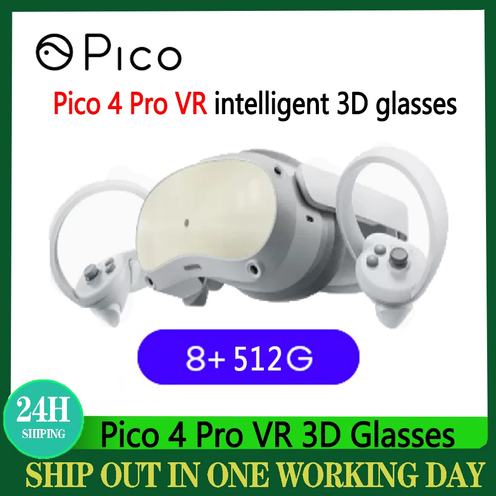 100% Original Pico 4 VR Headset All-In-One Virtual Reality Headset Pico4 3D  VR Glasses 4K+ Display For Metaverse & Stream Gaming - AliExpress