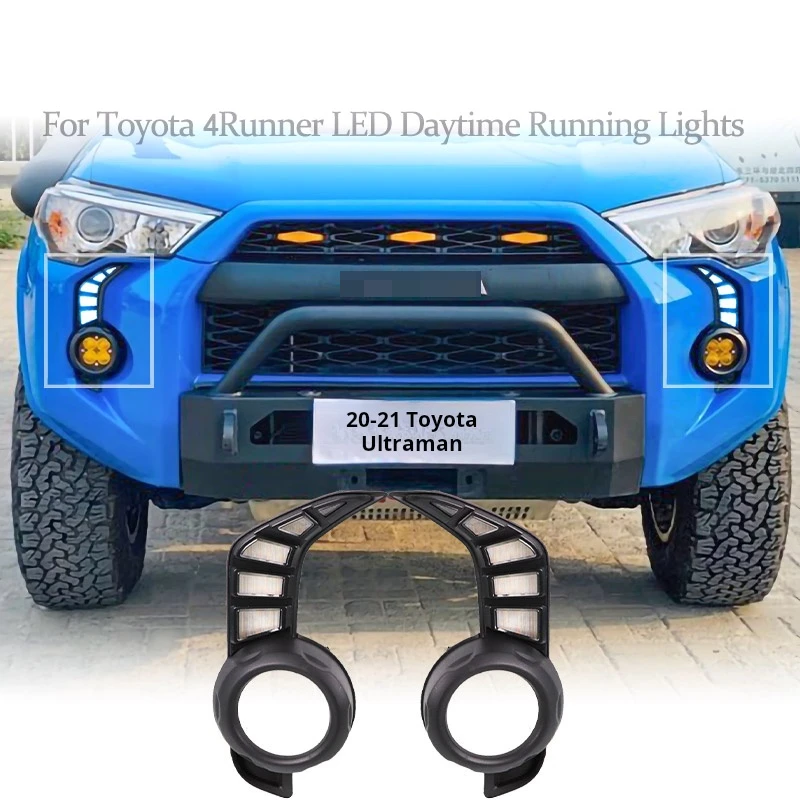 

Suitable For Toyota Superb 4runner's Daytime Running Light Turn Yellow Light Flowing Led Daytime Driving Front Bumper Fog Light