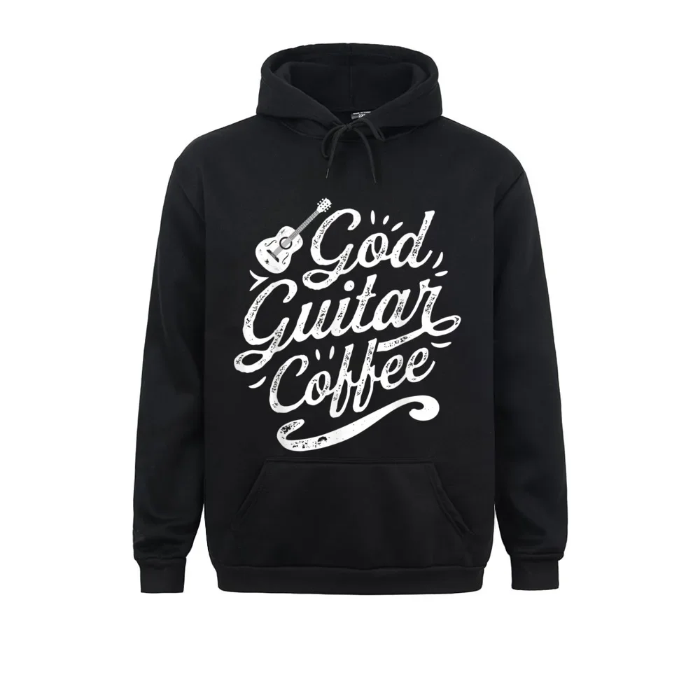 

Hoodies Hoods God Guitar Coffee Music Lover Funny Christian Men Winter Fall Long Sleeve Mens Sweatshirts