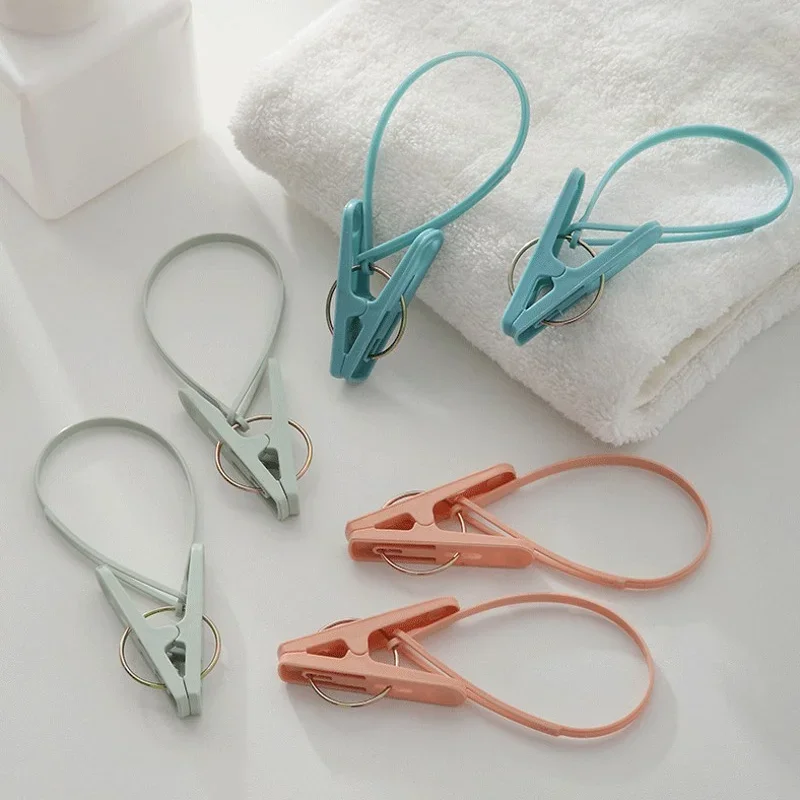 1/5/10pcs Plastic Laundry Clip Windproof Clothespins Portable Bra Socks Hanger Hook Quilt Clothing Clip Hanging Rope Clothes Peg 6