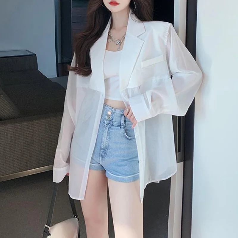 Женский сетчатый костюм свободного покроя