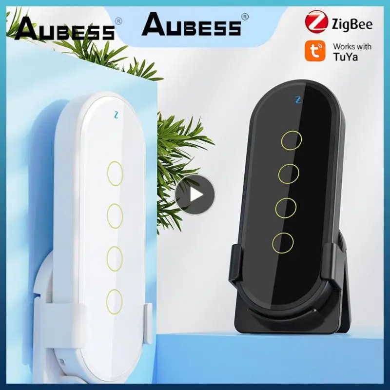 

Tuya Wifi Zigbee Intelligent Wireless Scene Touching Switch Home Light Remote Controller 2.5D Curved Tempered Glass Fluorescent