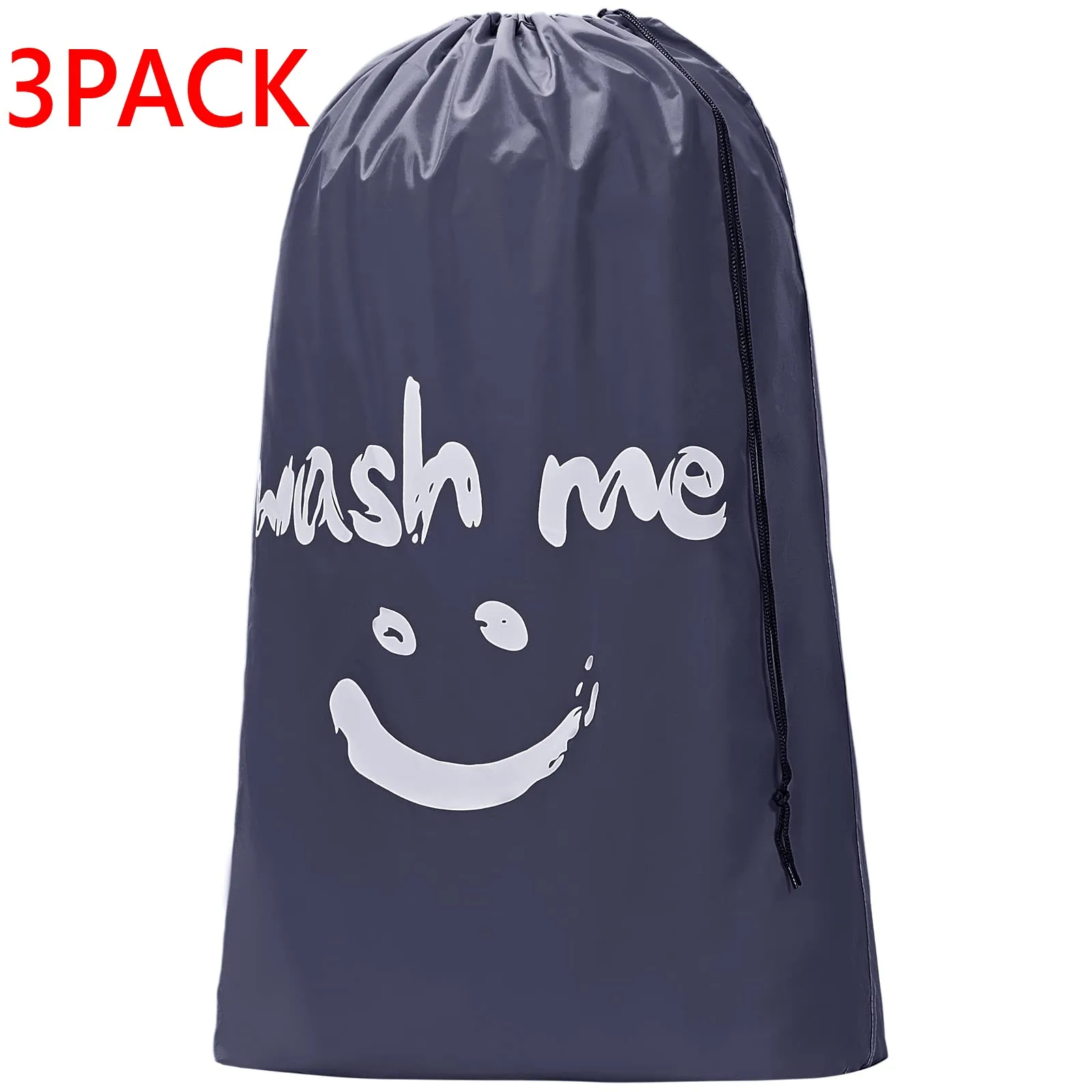 SANFERGE Borsa Per Biancheria Extra Large 28x40 Pollici – Capiente 4 Carichi, Antistrappo, Con Cordino E Maniglie, Per Casa E Dormitorio