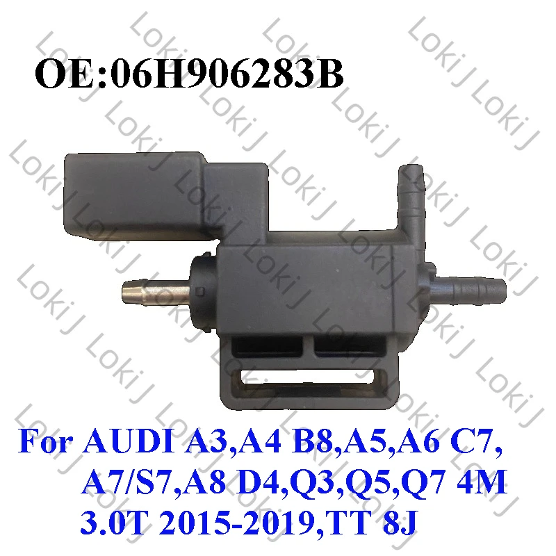 Vapor Canister Purge Solenoid Valve 06H906283B For AUDI A3,A4 B8,A5,A6 C7,A7/S7,A8 D4,Q3,Q5,Q7 4M 3.0T 2015-,TT 8J