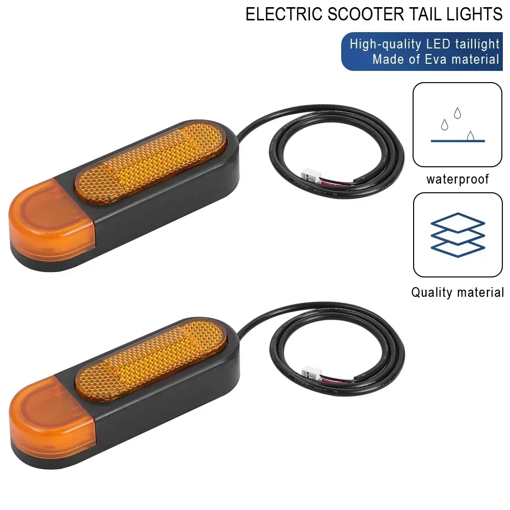 Lenker LED Blinker Licht Links und Rechts Licht für Elektrische Roller Reflektierende Riemen Dekoration Nacht Reflektor Teile – Detail 17