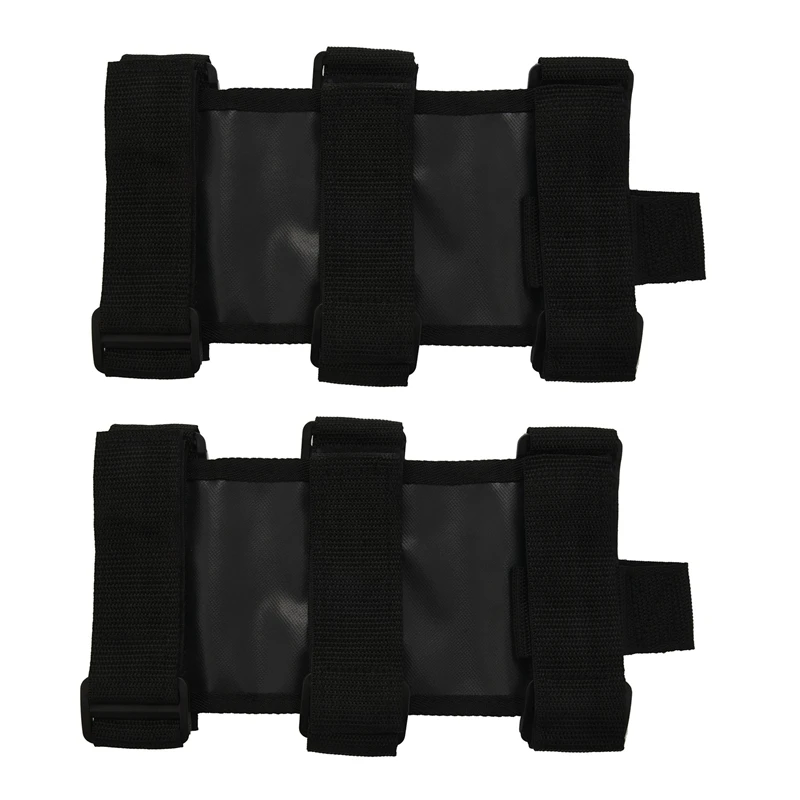 2X Supporto Per Estintore Cinghia Di Montaggio Per Estintore Regolabile Per Jeep Wrangler Jk Jl Tj Cj Yj 1987-2019 (Nero)