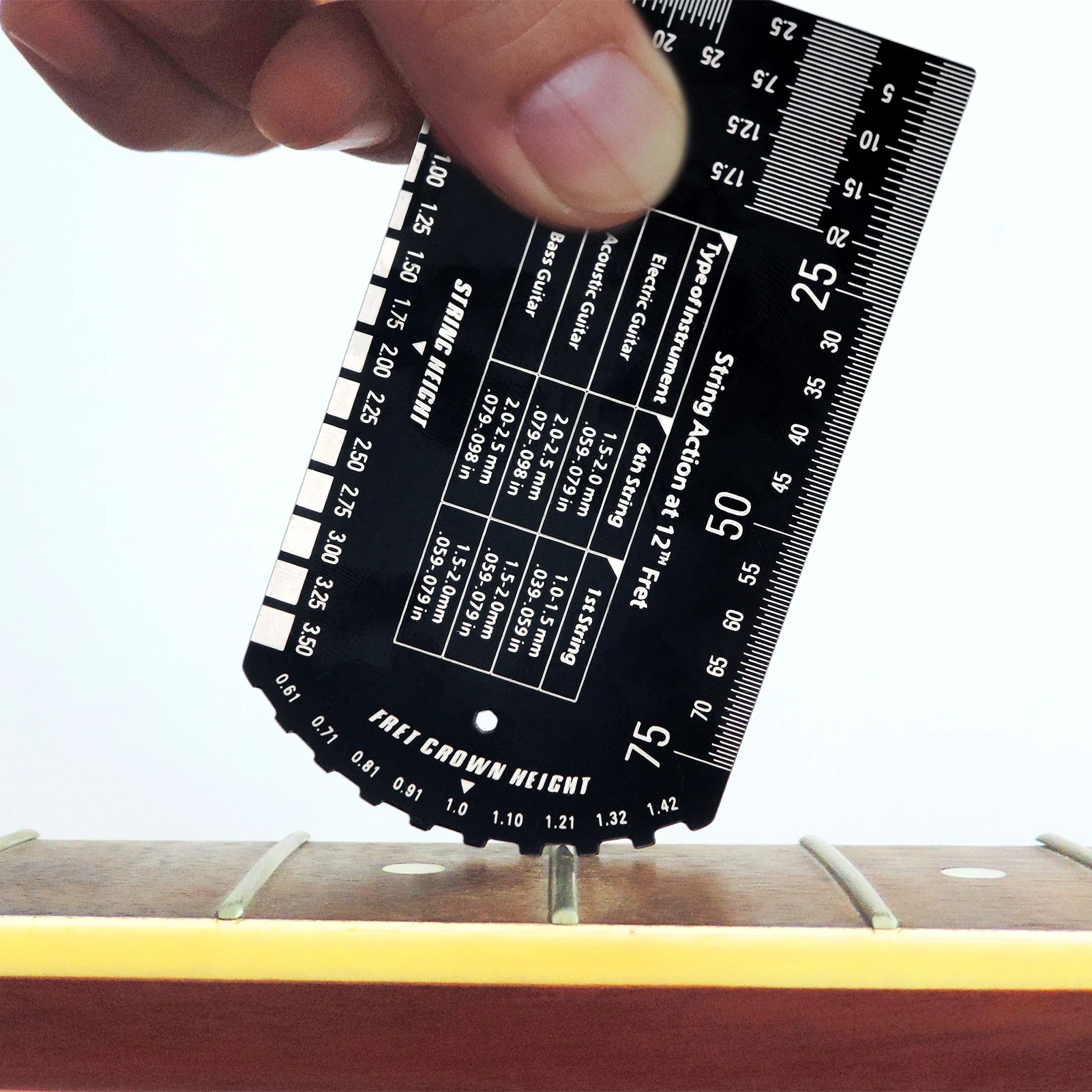 Baroque String Instruments Gauge String Action Gauge Ruler Pocket size