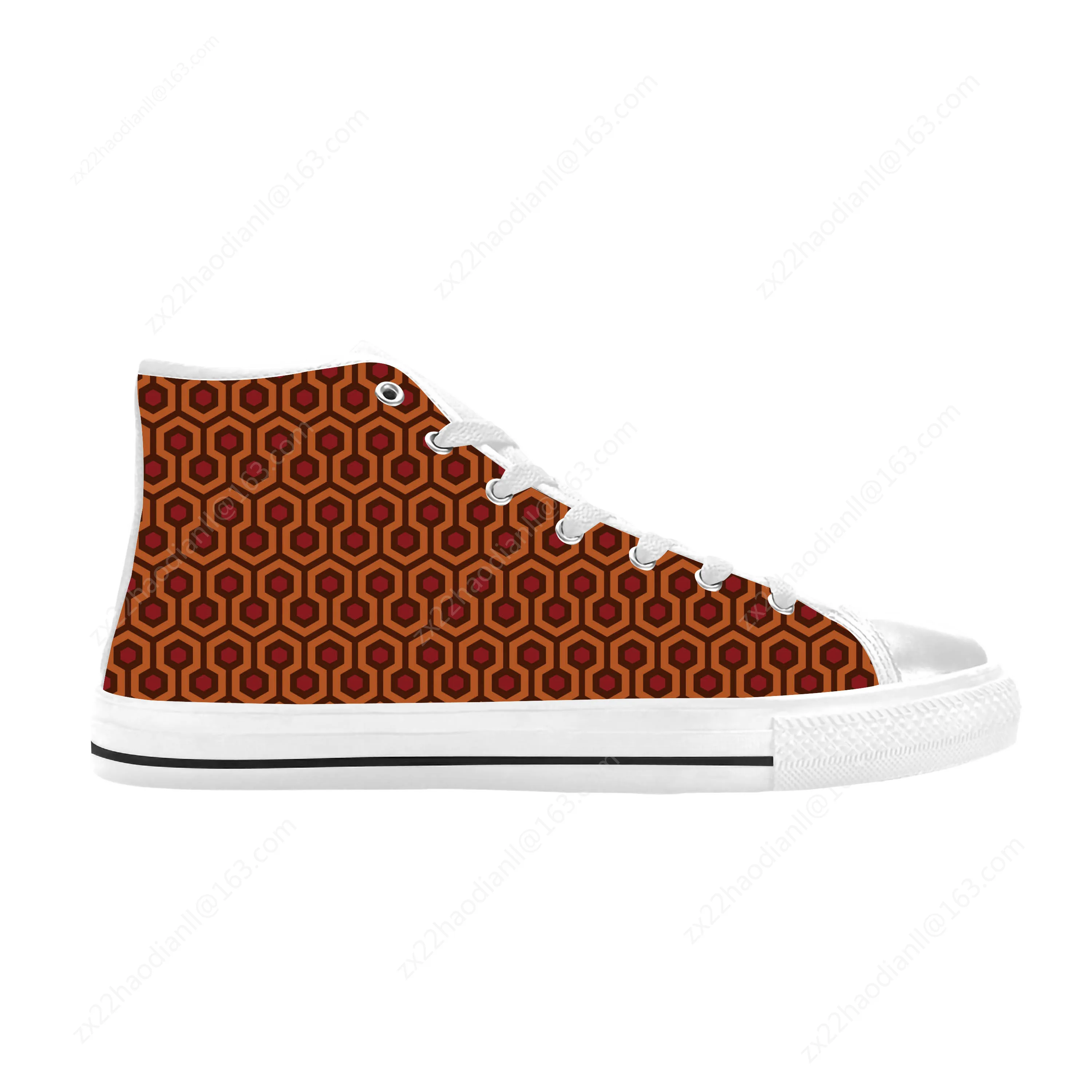 The Shining Carpet Overlook Hotel Pattern Fashion Casual Cloth Shoes High Top Comfortable Breathable 3D Print Men Women Sneakers