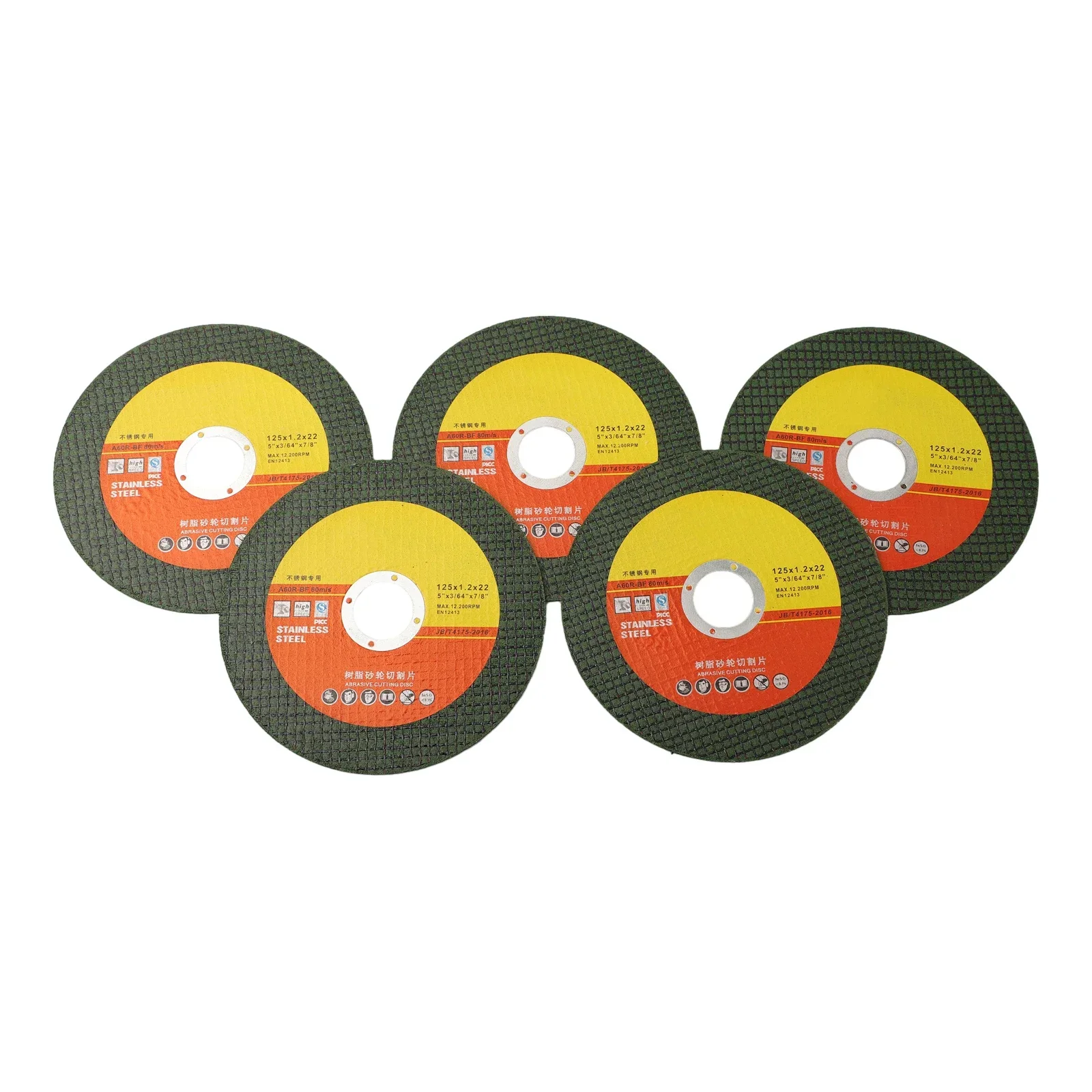 Cutting Disc Grinding Disc Grinding Wheel 5pcs 125mm/ 5 Inch Cutting Disc Angle Grinder Stainless Steel Grinding Resin Double Mesh For Grinding Stone Land Polishing
