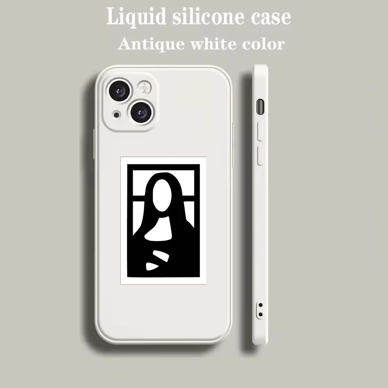 Luxury Beige Artistic Phone Case with David & Mona Lisa Design