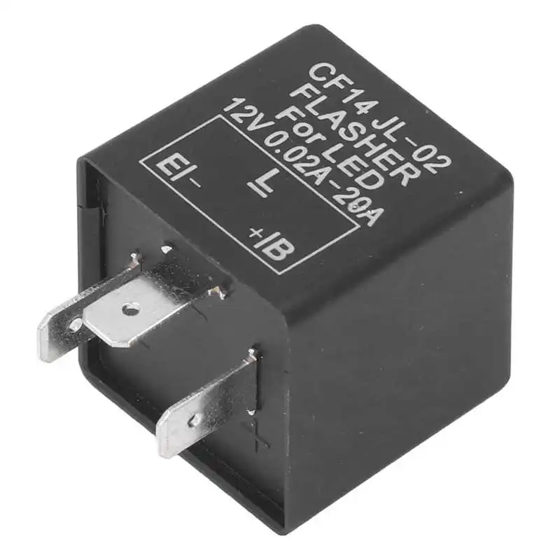 

CF14 LED Flasher Relay Adjustable Flash Speed LED Turn Light Flash Relay for Car Motorcycle Yacht DC12V
