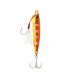 Premium Metal Cast Jig Spoon - Shore Casting Fishing Lure and Artificial Bait Tackle - 15g (Lure - 4)
