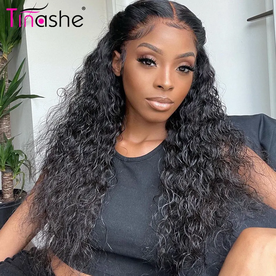 Tinashe Wear&Go Water Wave Glueless Wig Human Hair Wet And Wavy Lace Front Wig 200 250 Density 6x5 Pre Cut HD Lace Closure