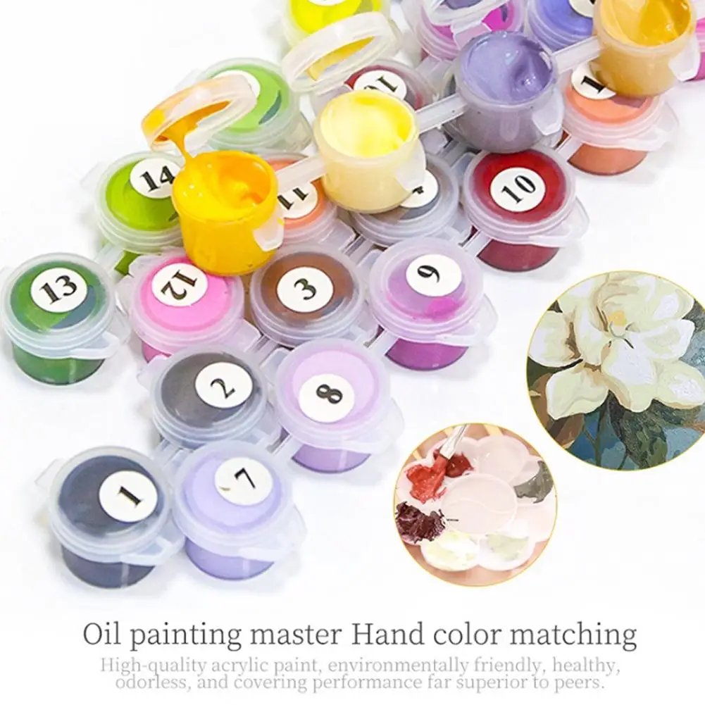 Flower Paint By Numbers Kit 6