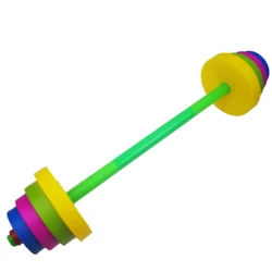 Kids' Adjustable Plastic Dumbbell Set for Indoor & Outdoor Play (Long barbell 1pcs)