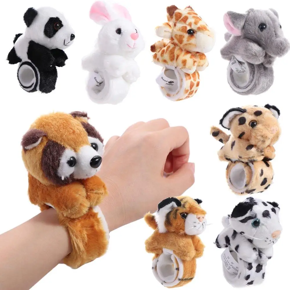 Hug Slap Bracelet Animals Assorted Stuffed Animal Plush Slap