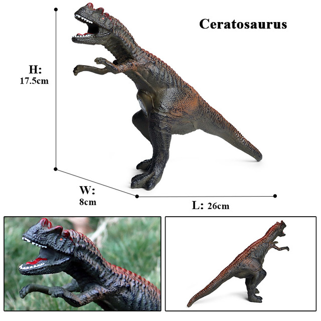 Soft Jurassic Carnivorous Triceratops Stegosauridae T-rex Dinosaur Toy Action Figures Collection Animals Model Kids Gift