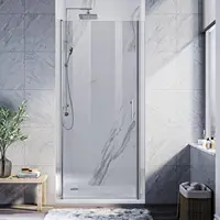 Pivot Swing Shower Door 36 in.W x 72 in.H, Frameless Shower Door with 1/4 in. Clear Tempered Glass, Single Glass Panel 2