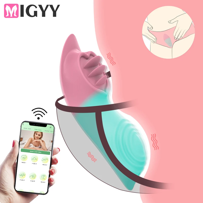 Wireless Bluetooth Dildo Vibrator App Remote Control Panties_voghion.com