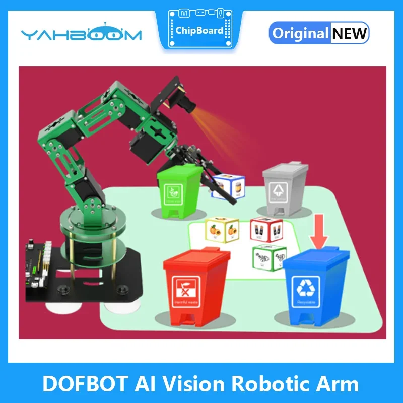 Yahboom DOFBOT AI  κ , RaspberryPi 4B  ROS ̽ α׷, ü ν з ŰƮ, CE ROHS