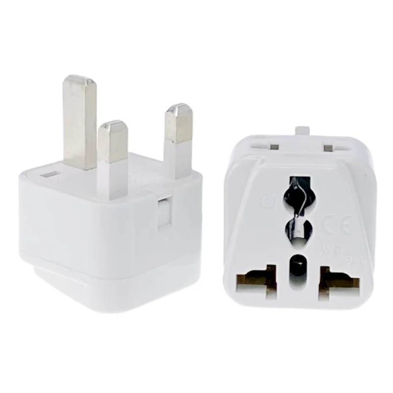 Universal 2 in 1 Russia HK CN US AU EU to UK Travel Plug Adapter 13A Multi-function Italy Swiss India Socket Converter Type G