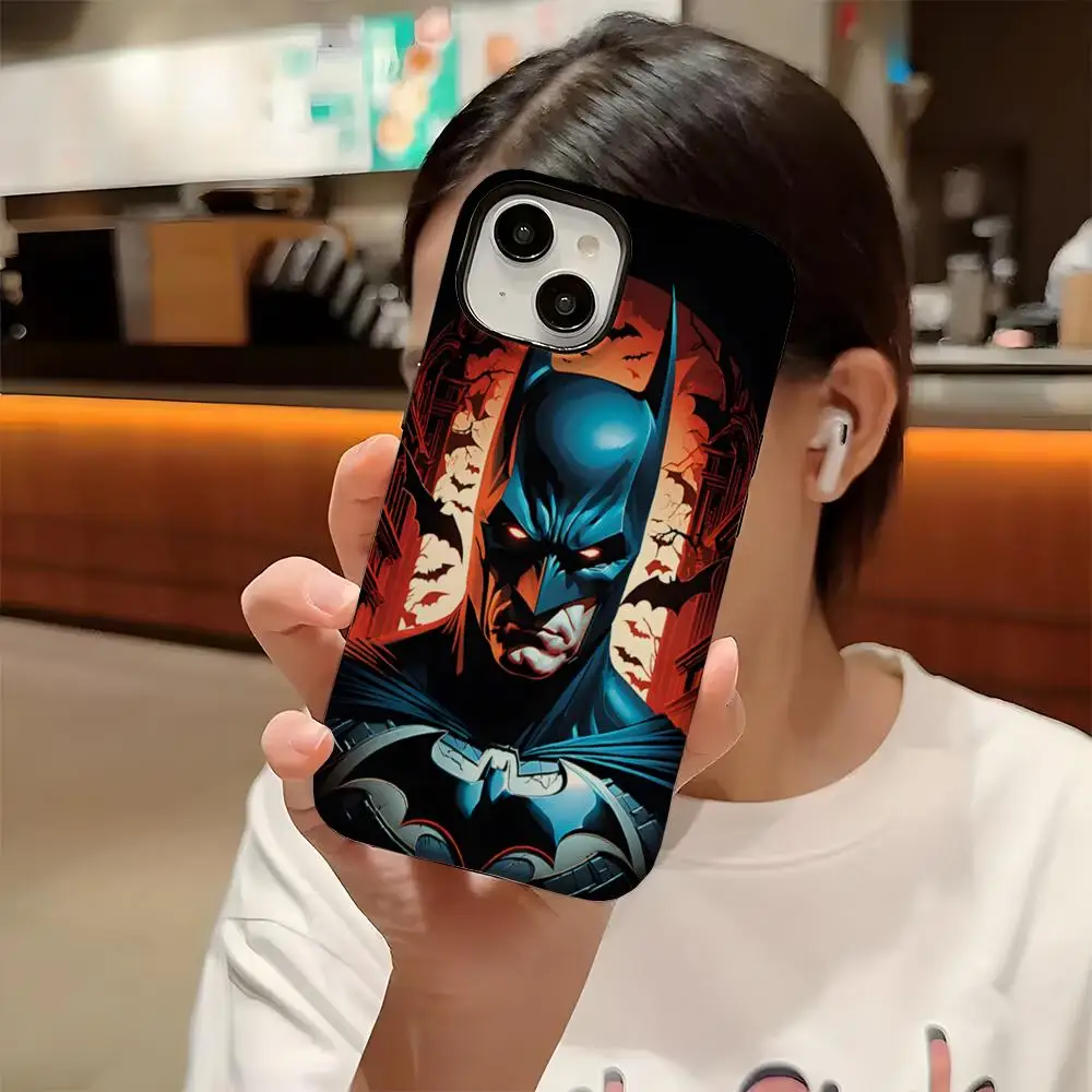 Sleek Batman Logo Dual-Layer Phone Case