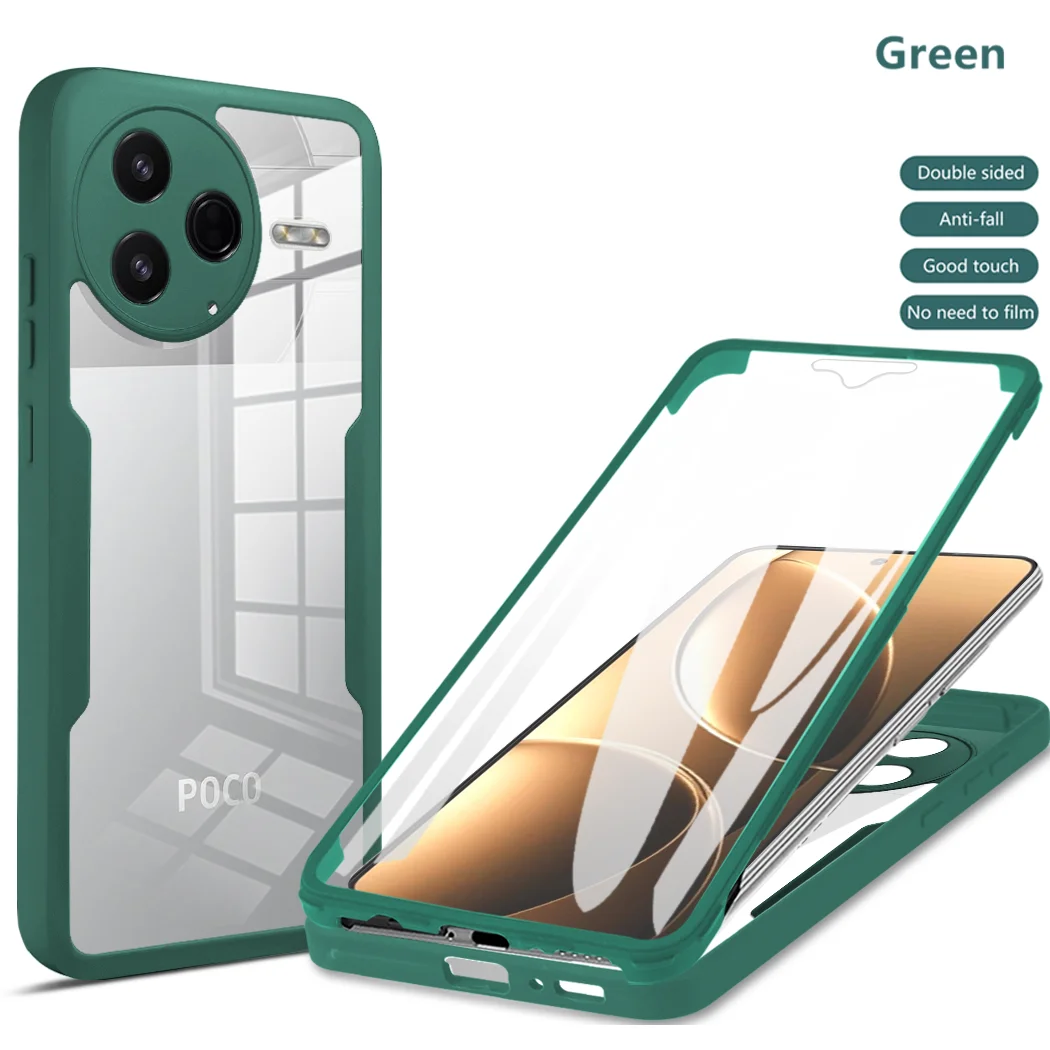 Enhanced Shockproof Clear Protective Case - Full Body Protection Cover