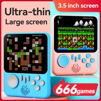 Console di gioco portatile con schermo da 3,5 pollici portatile Giocattoli 666 Giochi integrati Joystick classico retrò Console arcade per studenti nostalgici
