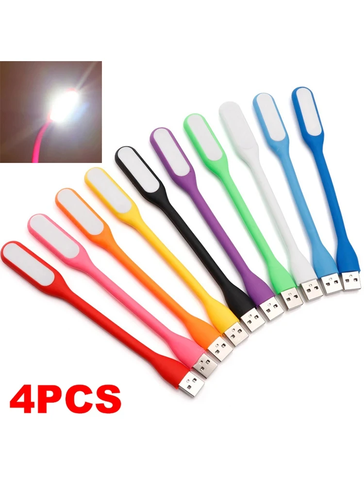 mini led light 2 4PCS Mini USB LED Light Portable Book Reading Light LED Night DC 5V Foldable Eye Protection Lamp For Power Bank Computer