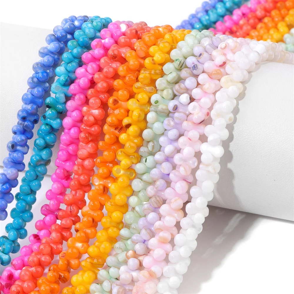 

Искусственные жемчужные бусины разных цветов, 4x8 мм