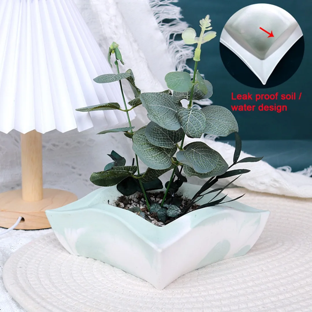 Silicone Plant Pot Mould Succulent Plant Flower Pot Concrete Mould