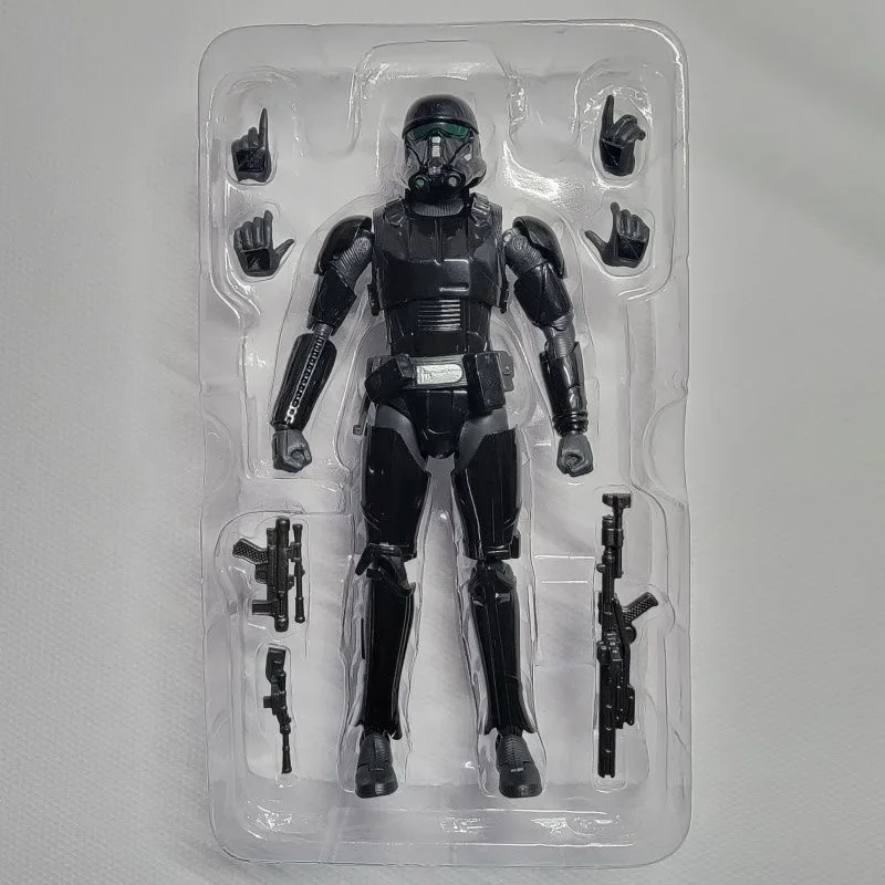 Shf Star Wars Action Figure Darth Vader Maul Stormtrooper Dark Trooper K-2So Shock Trooper Black White Soldier Toys Regali