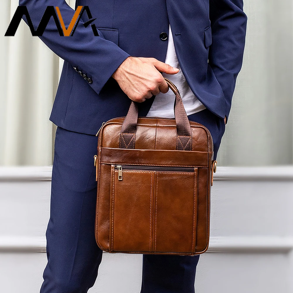 Mva Bolsa Mans Tote Bags Sacoche Homme Borsa A Tracolla Uomo Messenger Bolso Hombre Sac De Ombro Masculina Luxe Couro Casual