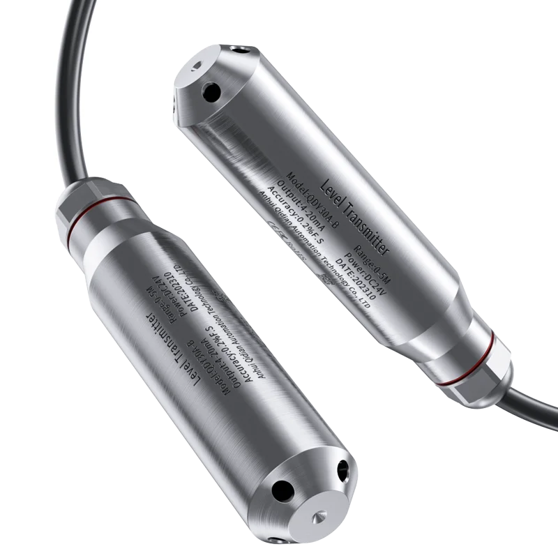 Water Level Sensor 4-20mA 0-10V 0-5V RS485 Level Transmitter 0-5m Liquid Sensor Transmitter 304SS Probe liquid level sensor