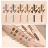 2 In 1 Stick Pearly Matte Eyeshadow Cream Smooth Nude Eye Makeup Liquid Contour Shadow Stick Waterproof Shimmer High Light Pen 4