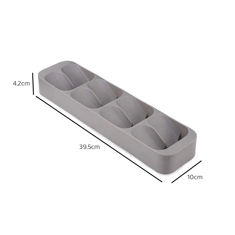 ארון אחסון תבלינים עם 8 תאים לאחסון תבלינים וכלי מטבח, צנצנת תבלינים במגירה