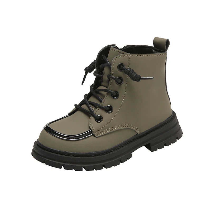 Korean Style Soft Leather Boots for Kids