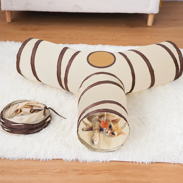 Cat Tunnel Long T/Y Ways Cat Play Tunnel Foldable Funny Interactive Indoor Play Toys Games Kitty Cubes Pet Supplies 2