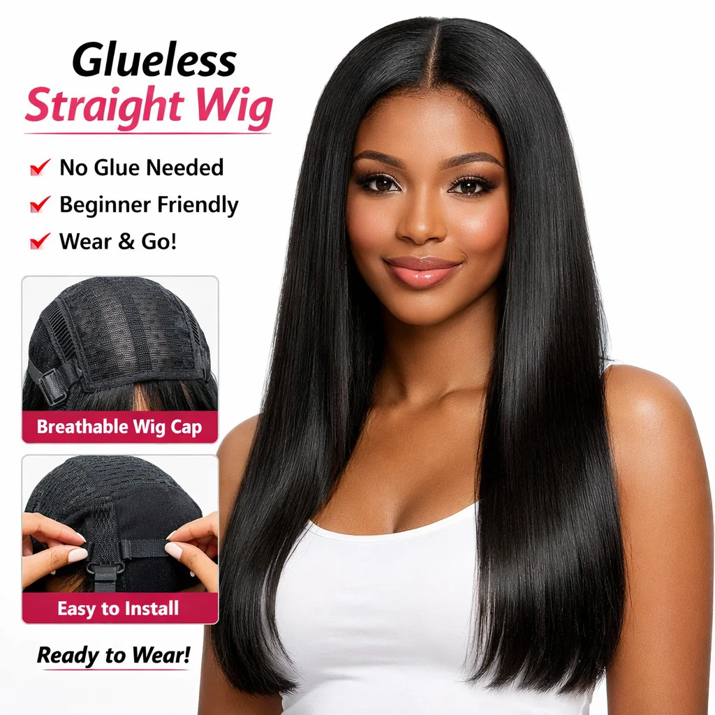 Glueless 100% Human Hair Pre Cut Wig
