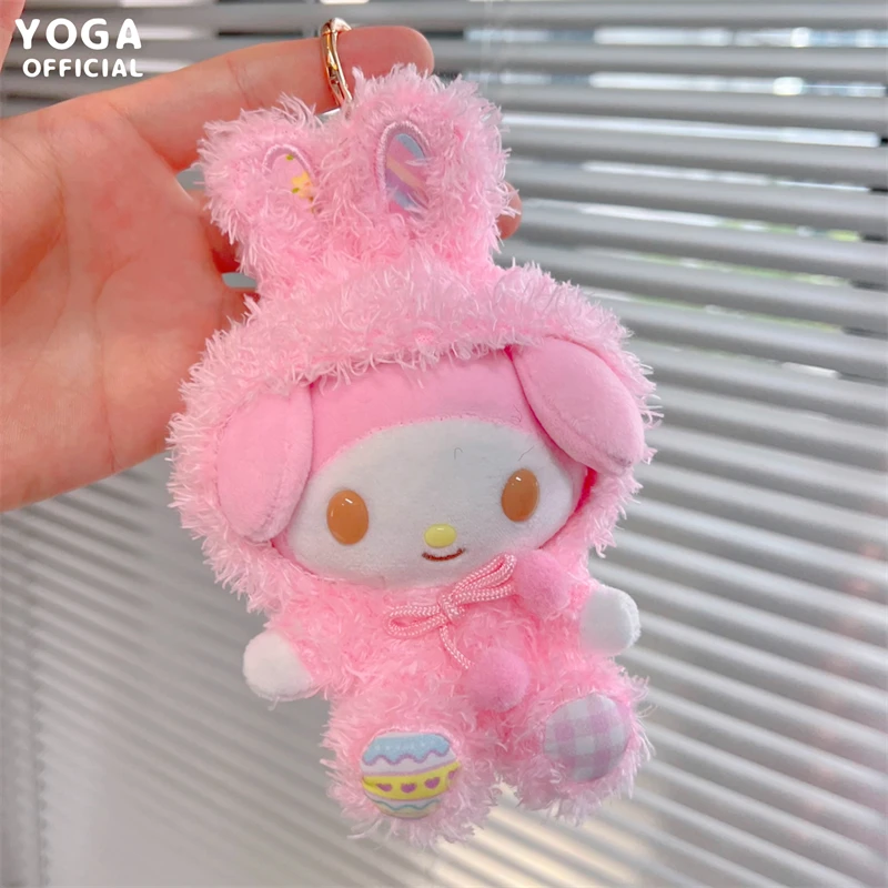 thumbnail image 1 of Cartoon Sanrios Melody Kuromi Hello Kitty Baby Series Kawaii Pacifier Pendant Key Chain Plush Doll Holiday Gift Children Toys, 1 of 5