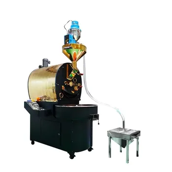 เครื่องคั่วเมล็ดกาแฟขนาดใหญ่แบบกำหนดเอง 6กก. 10กก. 12กก. ใช้แก๊สสำหรับการผลิตในโรงงาน 2