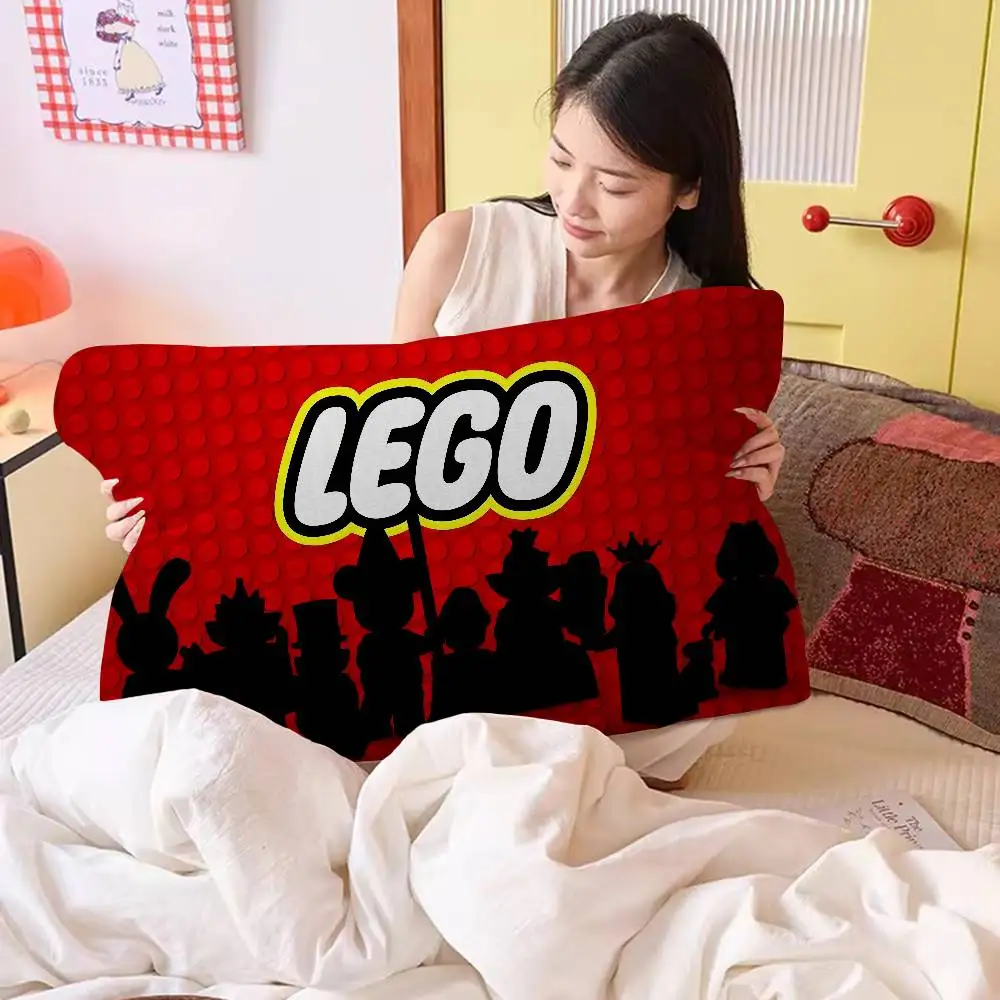 Lustige Cartoon-Abstrakte L-Legos Kissenbezüge & Baumwoll-Kisseninnereinlagen – Niedlich, Anti-Öl, Polyester- & Baumwolloptionen – Detail 7