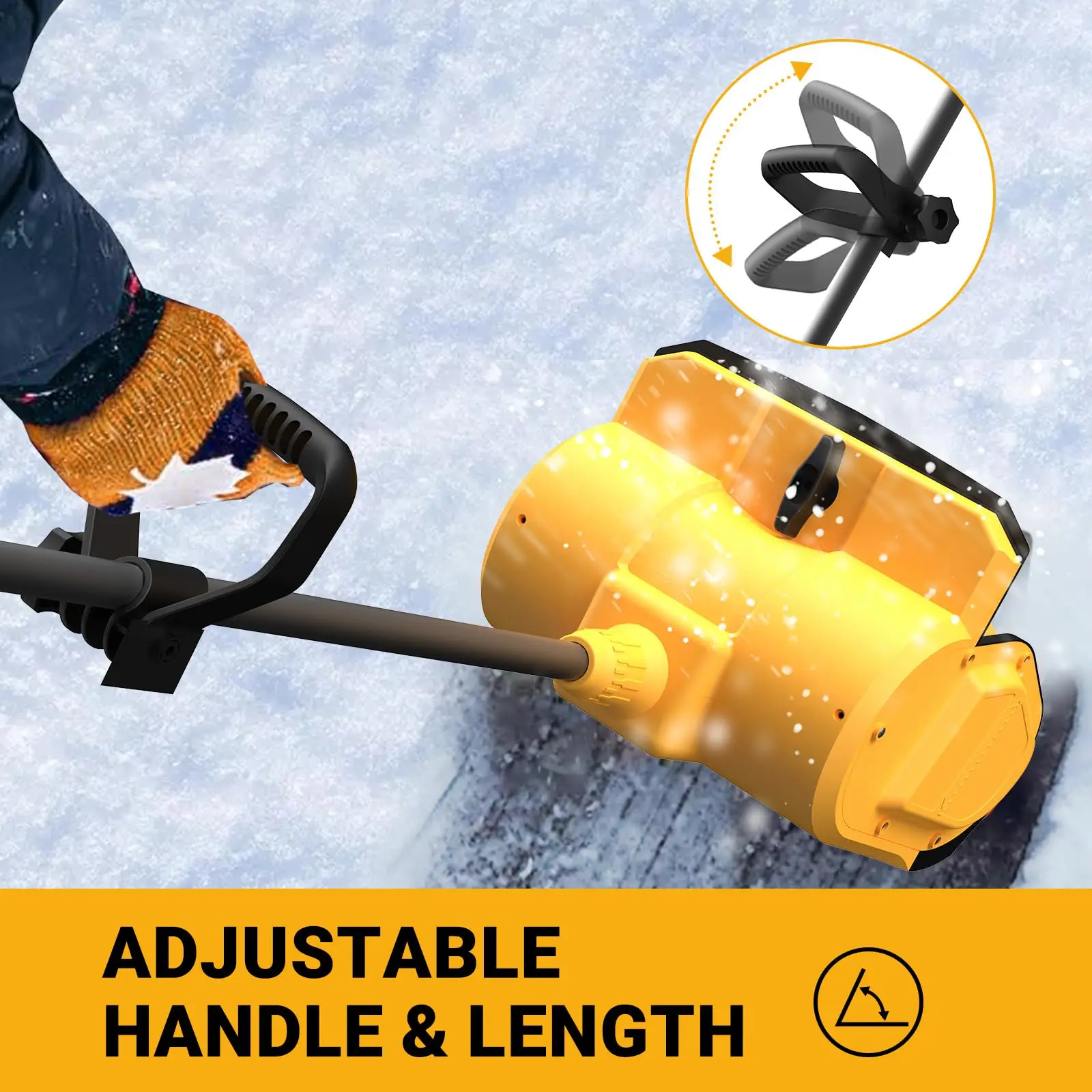 Power tools Electric Snow removal machine Snow blower sweeper outside Snow plow