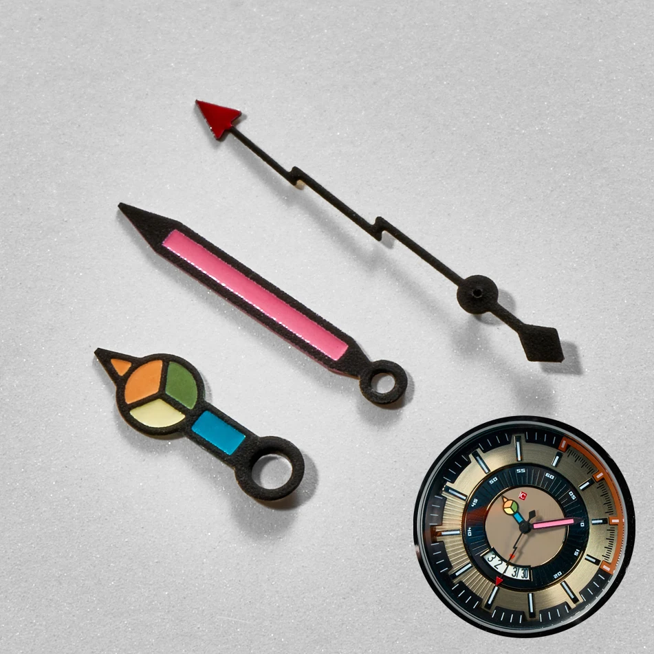Tri-Color Hollow Out Watch Hands - Premium Watch Accessories