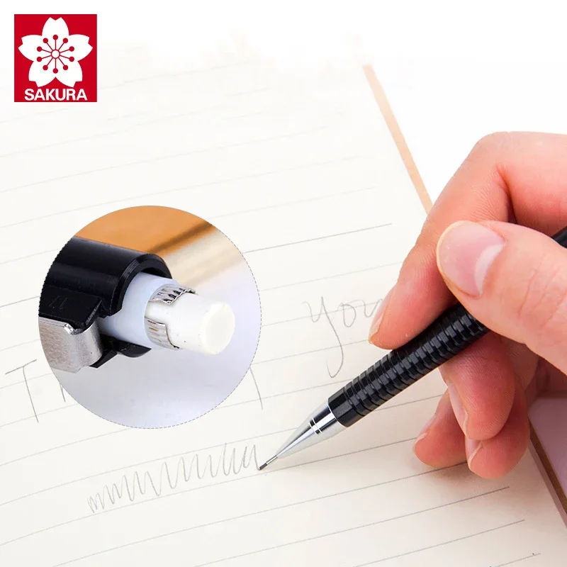 SAKURA Mechanical Pencil 0.3/0.5/0.7/0.9mm Press Automatic Pencil Propelling Pencils Sketch Supplies 4