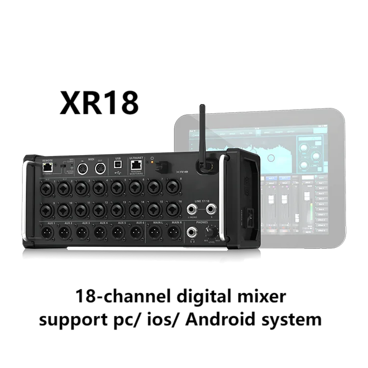 XR18 내장형 트라이 모드 와이파이 라우터 사운드 믹서 디지털 스테이지 박스 디지털 믹서